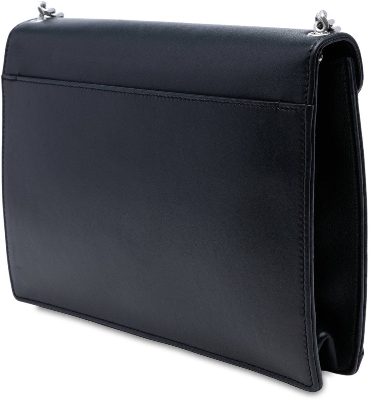 Saint Laurent Quilted Lambskin Studded Monogram Gaby Shoulder Bag Zwart