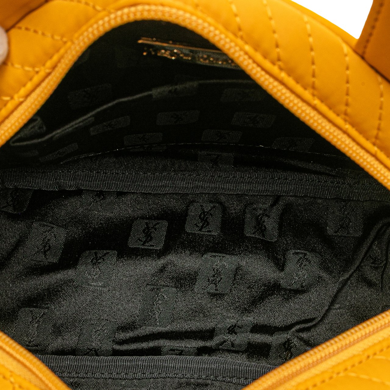 Saint Laurent Nylon Logo Handbag Geel