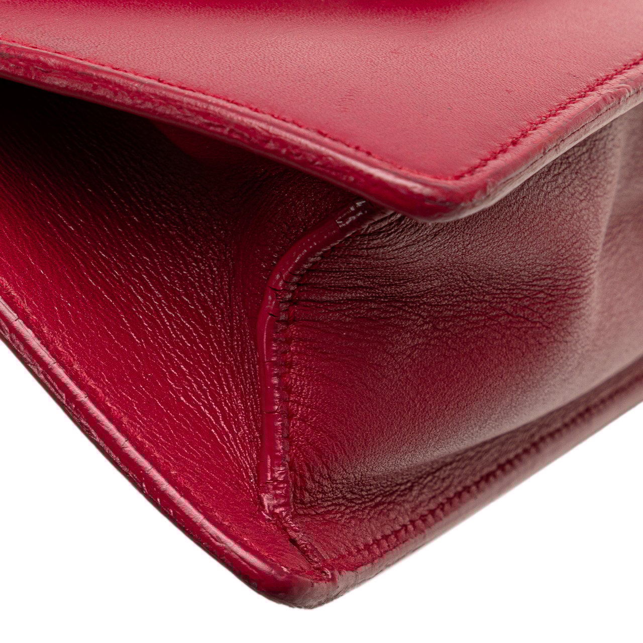 Saint Laurent Small Leather Betty Crossbody Rood