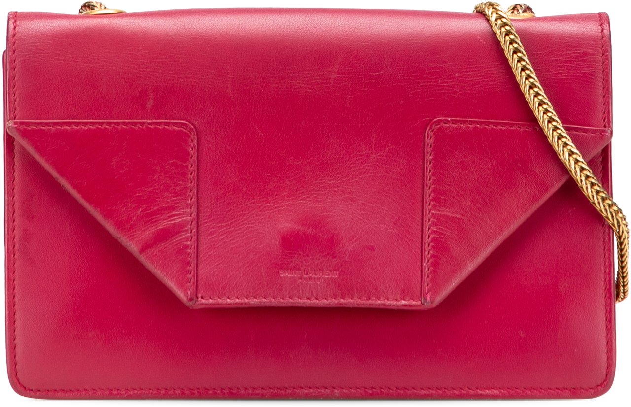 Saint Laurent Small Leather Betty Crossbody Rood