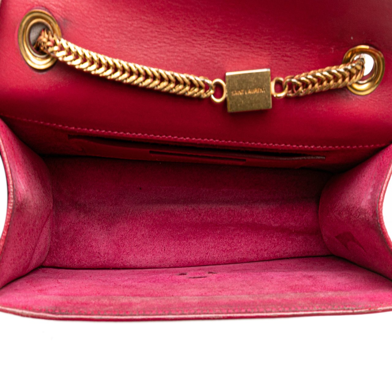 Saint Laurent Small Leather Betty Crossbody Rood