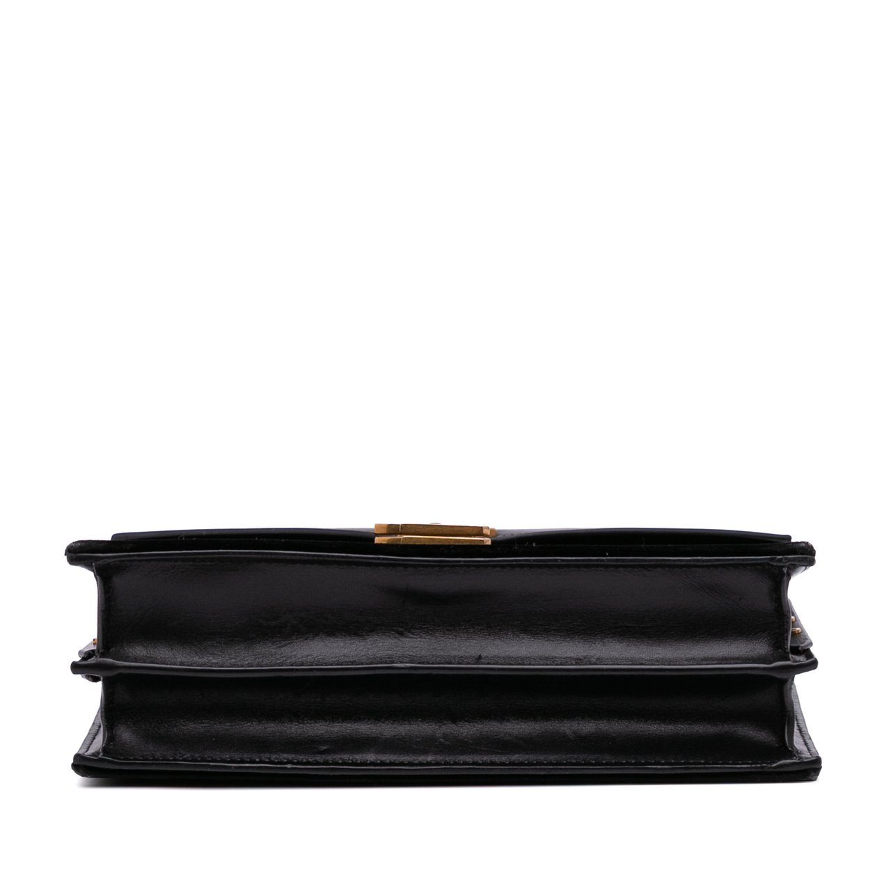 Saint Laurent Velvet Monogram Cassandra Clasp Bag Zwart