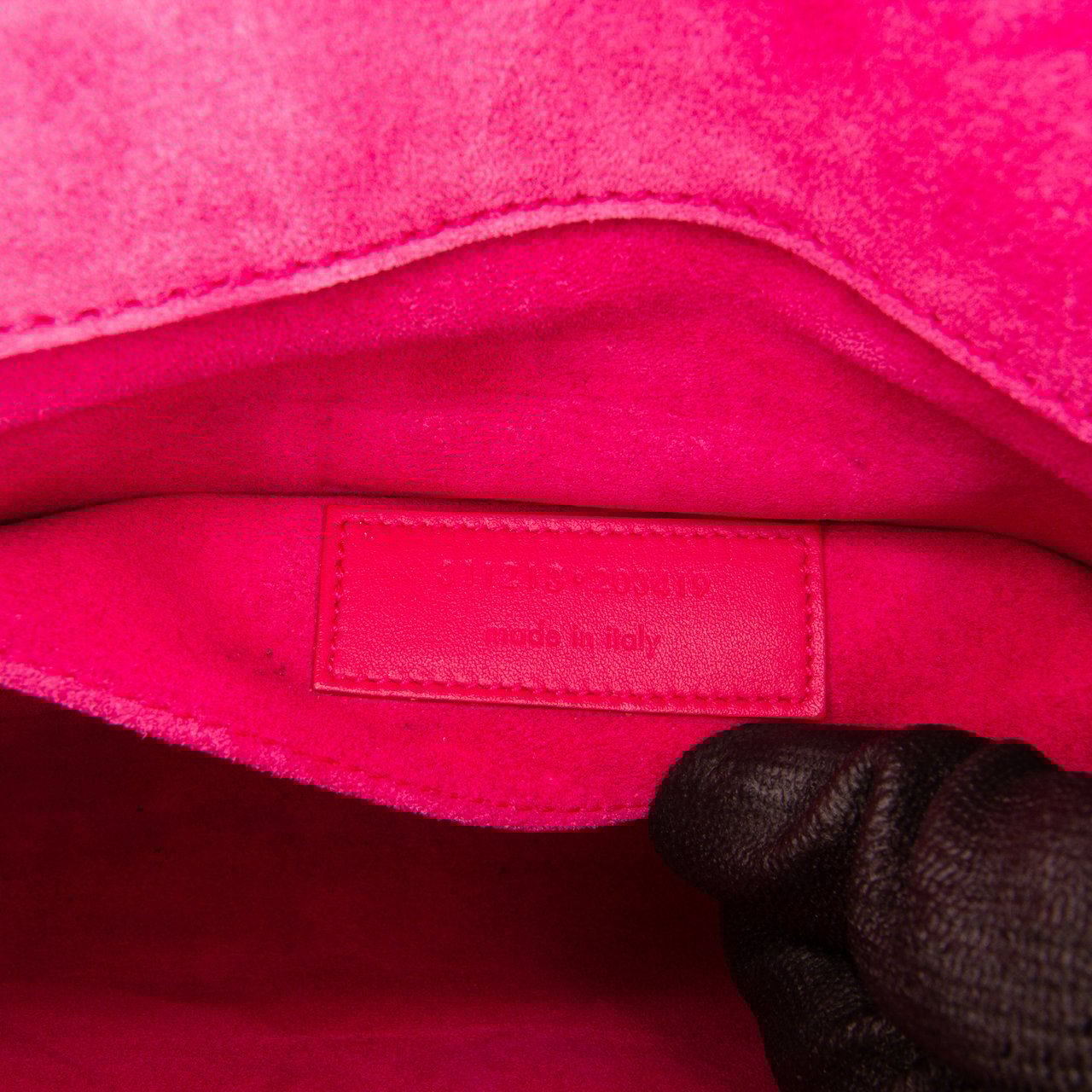Saint Laurent Leather Chyc Ligne Clutch Roze