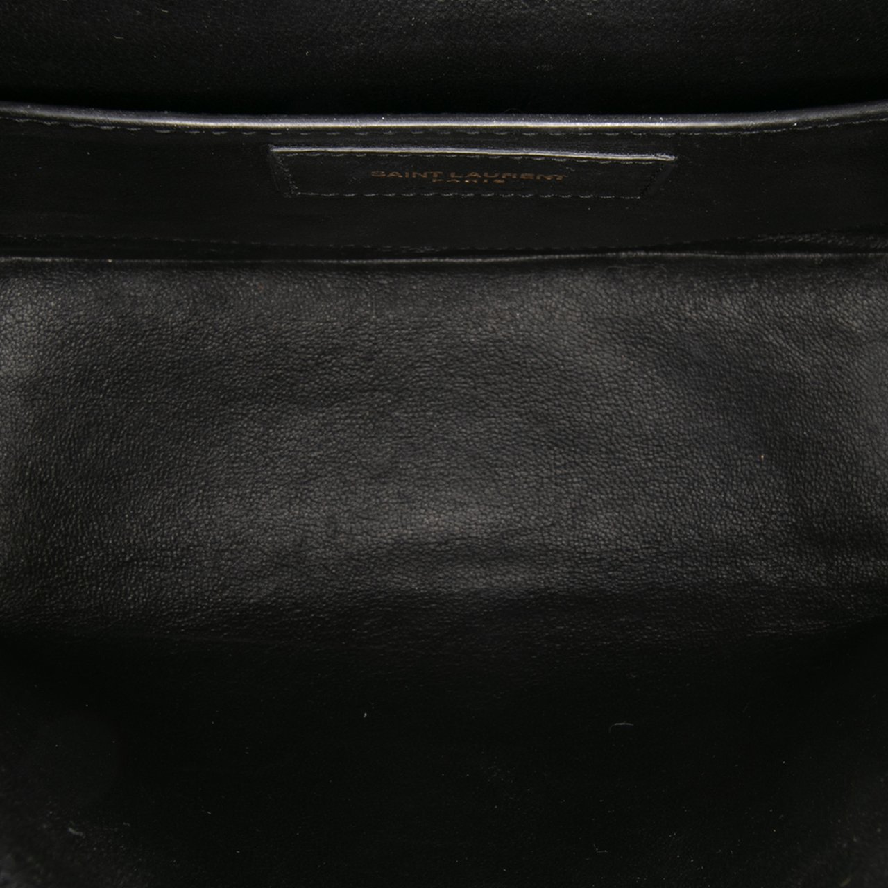 Saint Laurent Medium Lambskin Monogram Vicky Chain Bag Blauw