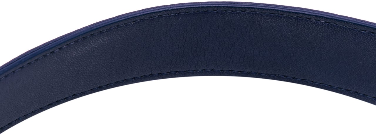 Saint Laurent Medium Lambskin Monogram Vicky Chain Bag Blauw