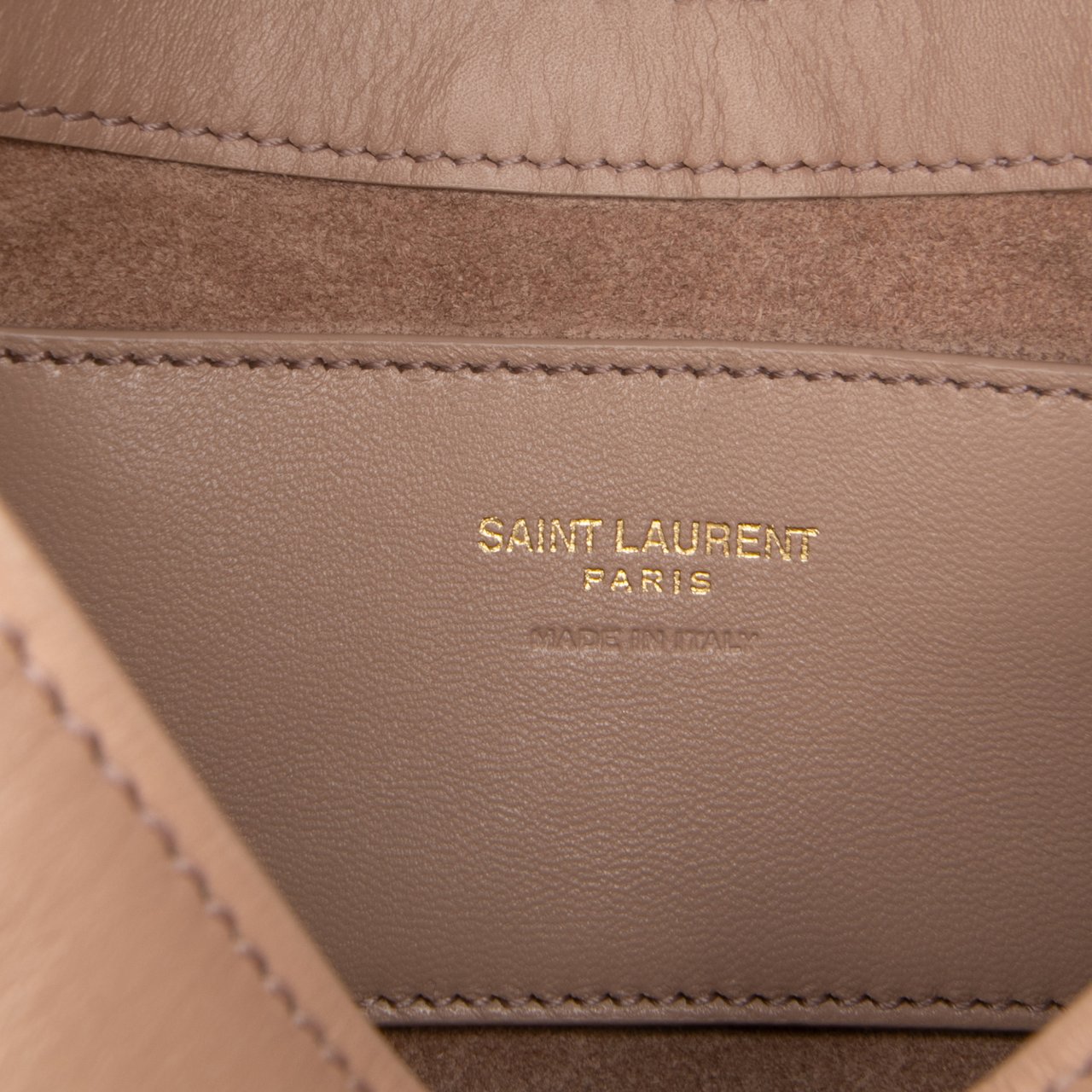 Saint Laurent Mini Calfskin Le 5 a 7 Shoulder Bag Bruin