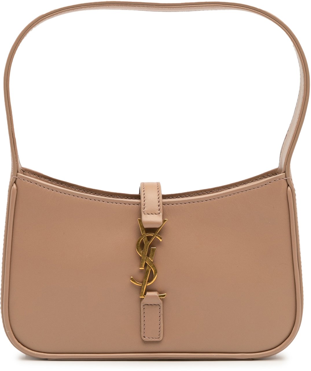 Saint Laurent Mini Calfskin Le 5 a 7 Shoulder Bag Bruin