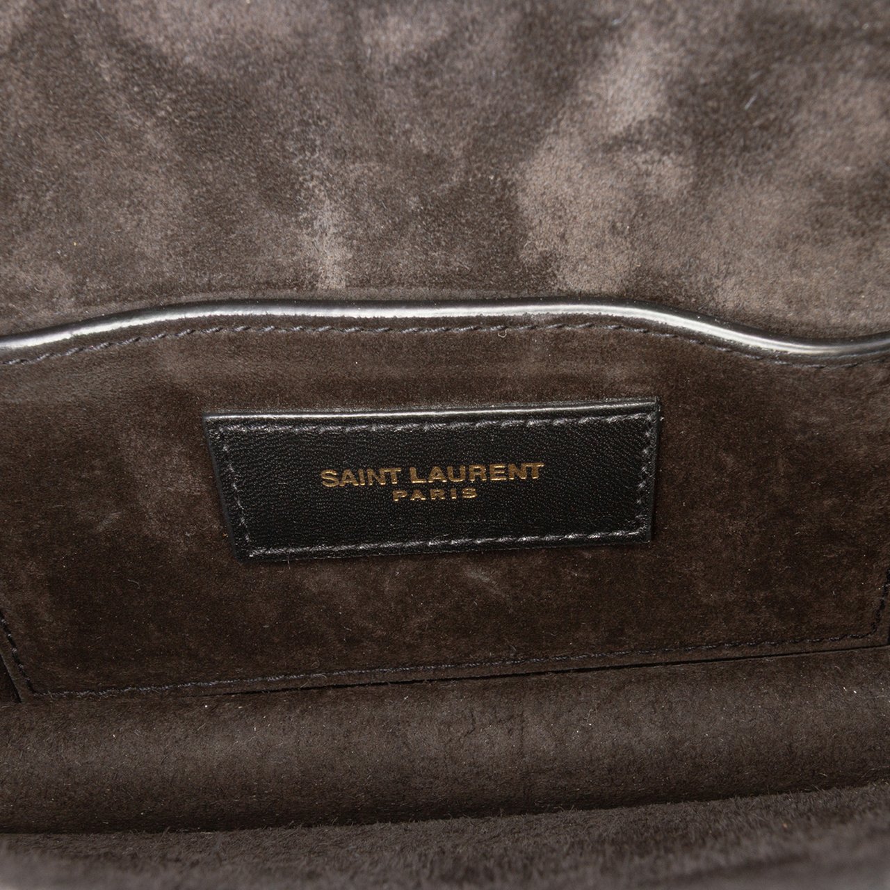 Saint Laurent Small Metallic Calfskin Monogram Sunset Crossbody Goud