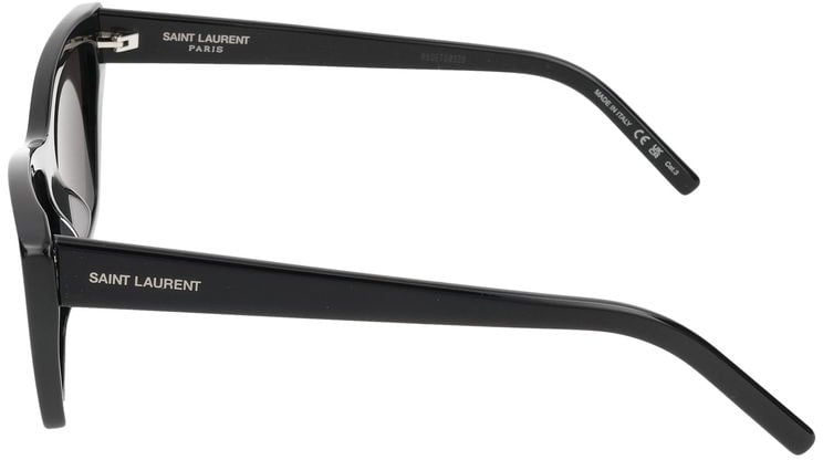 Saint Laurent Ivory Bold Oversized Square Sunglasses Grijs