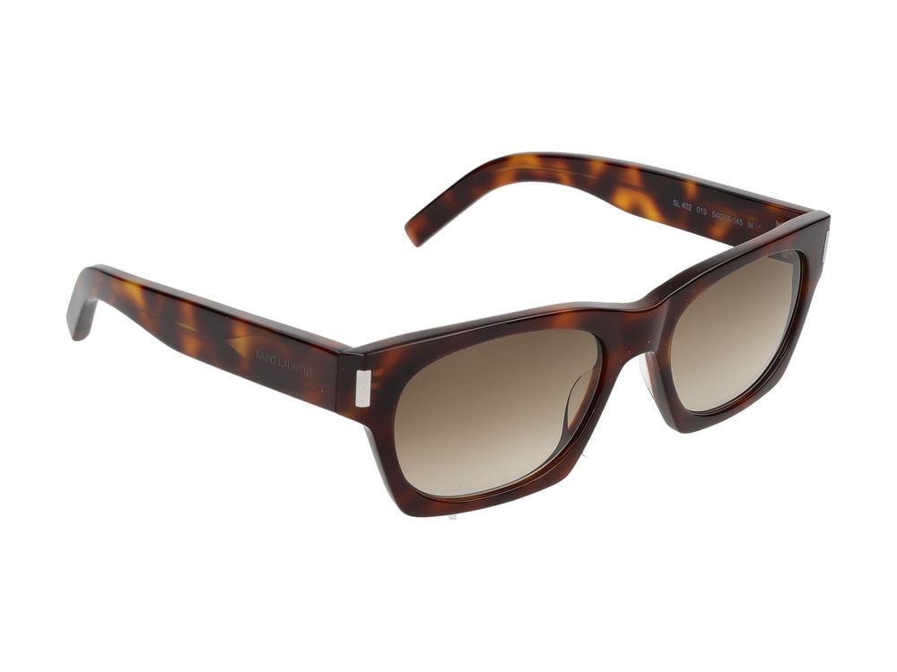 Saint Laurent Havana Oversized Square Havana Sunglasses Groen