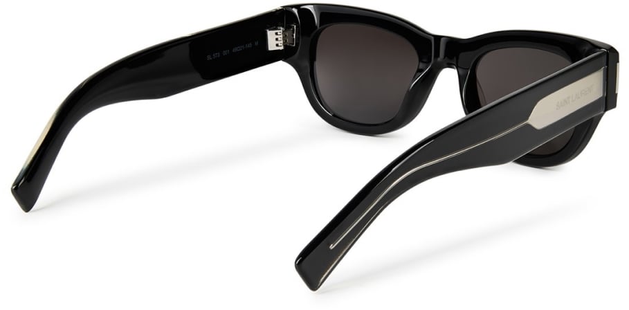 Saint Laurent Sl573 Logo Sunglasses Zwart