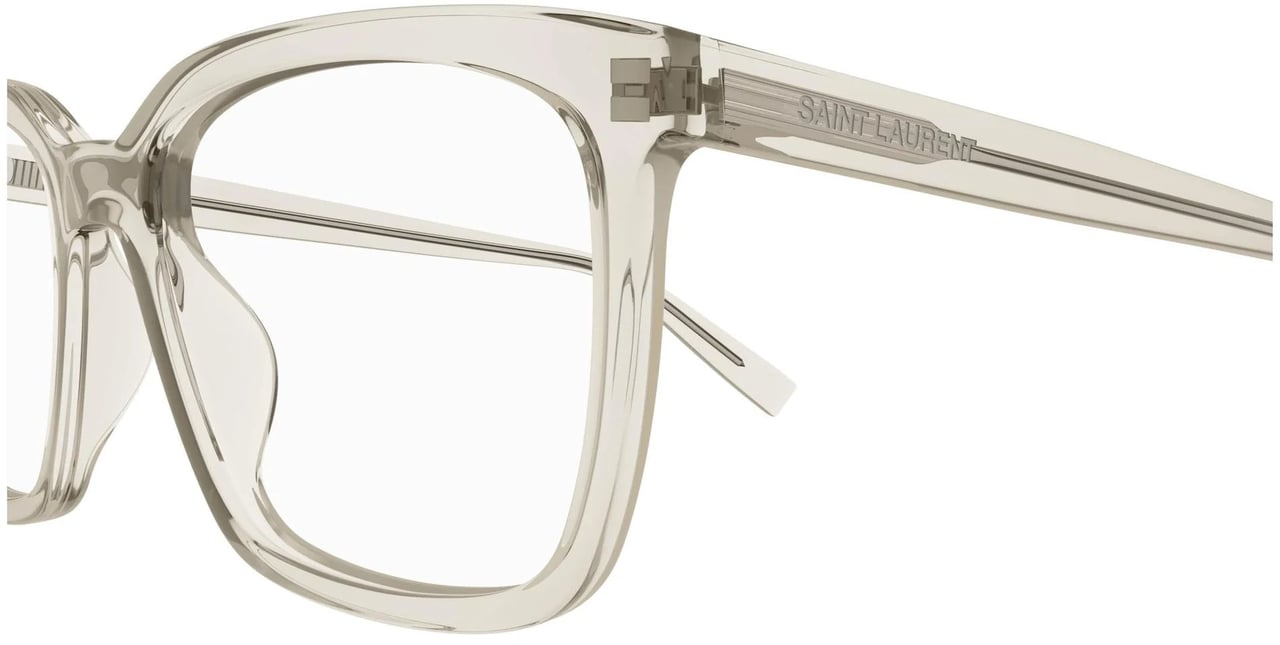 Saint Laurent Eyeglasses Saint Laurent SL 672 004 beige beige transparent 55/18/145 Wit