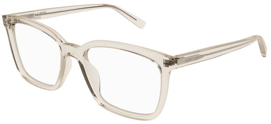 Saint Laurent Eyeglasses Saint Laurent SL 672 004 beige beige transparent 55/18/145 Wit
