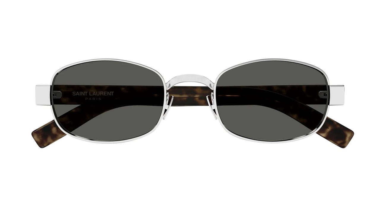 Saint Laurent Sunglasses Saint Laurent SL 706 002 Silver Havana Grey 53/22/145 Grijs