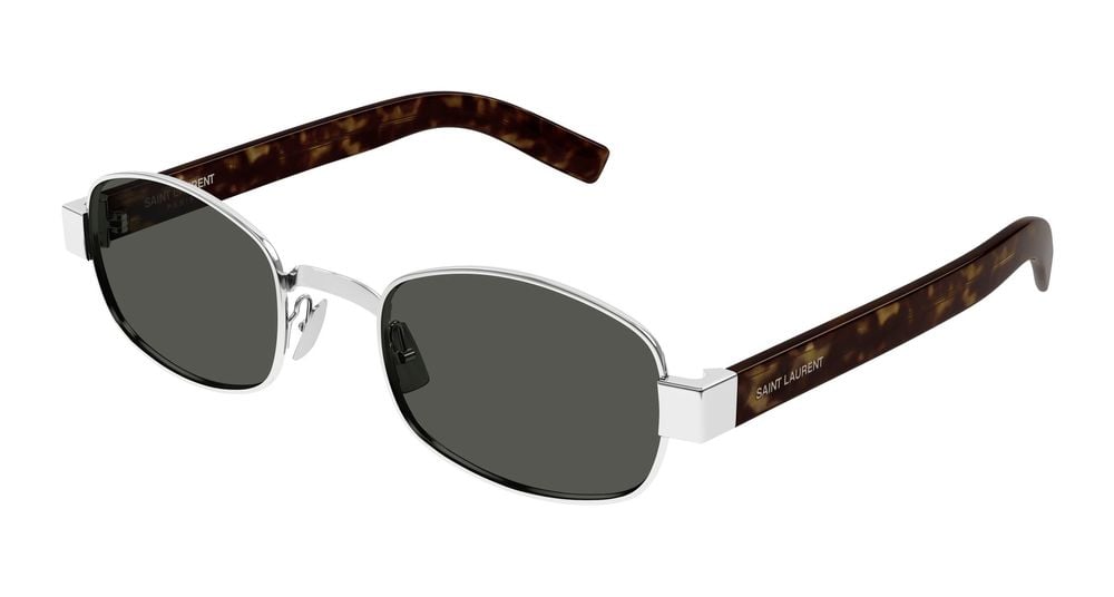 Saint Laurent Sunglasses Saint Laurent SL 706 002 Silver Havana Grey 53/22/145 Grijs