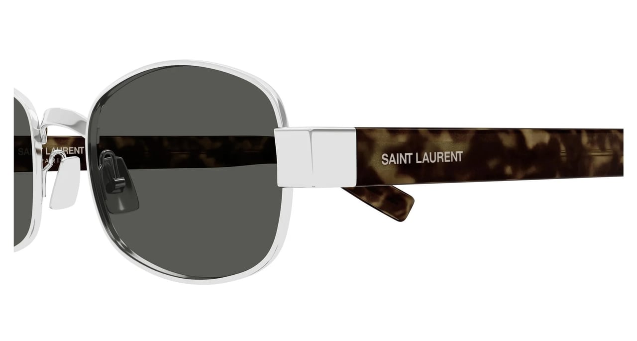Saint Laurent Sunglasses Saint Laurent SL 706 002 Silver Havana Grey 53/22/145 Grijs