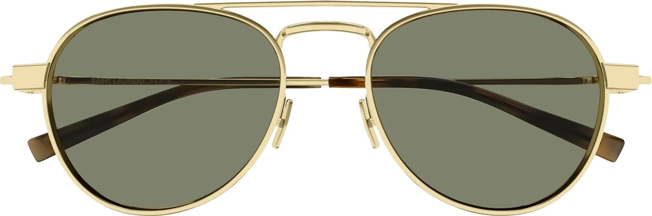 Saint Laurent Sunglasses Saint Laurent SL 708 003 gold gold green 54/19/140 Neutraal