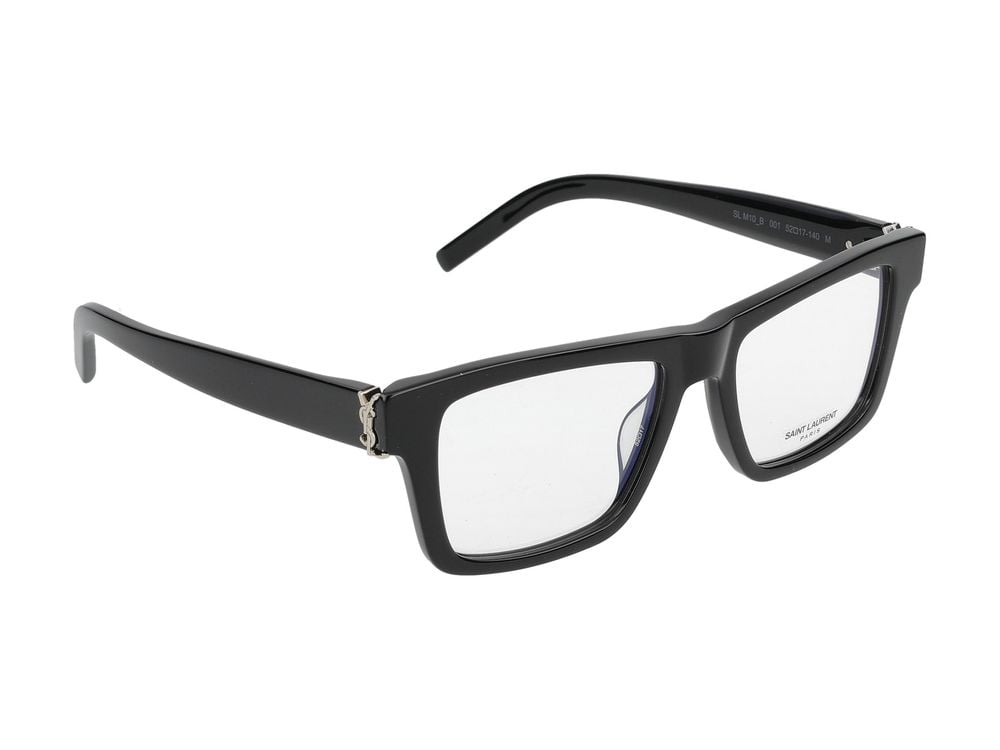 Saint Laurent Eyeglasses SL M10_B 001 black black transparent 52/17/140 Wit