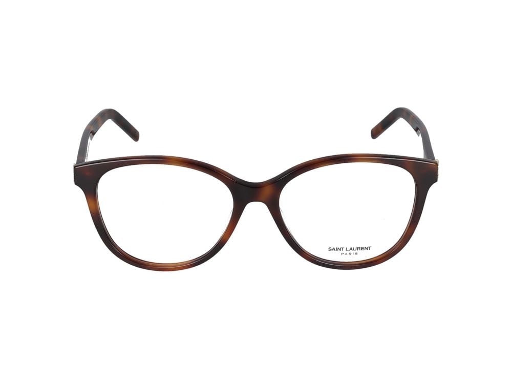 Saint Laurent Havana Oversized Acetate Eyeglasses Rood