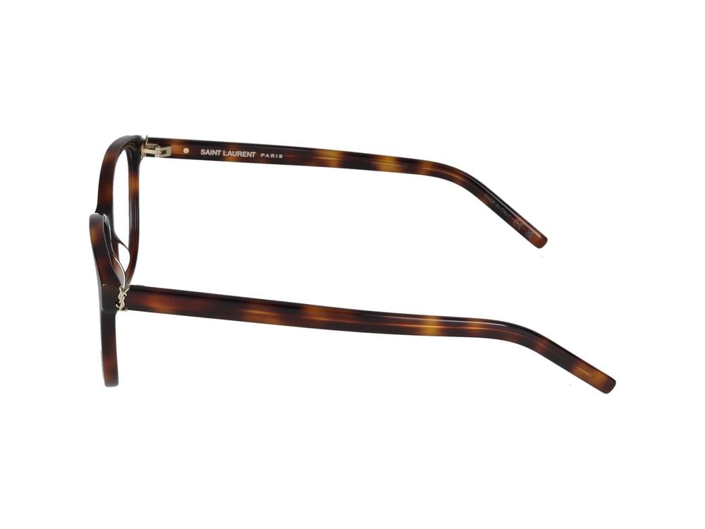 Saint Laurent Havana Oversized Acetate Eyeglasses Rood