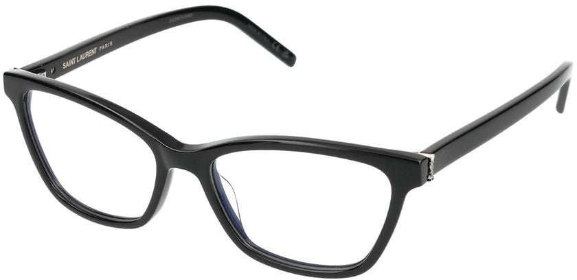 Saint Laurent Eyeglasses Saint Laurent SL M128 001 black black transparent 53/16/145 Maroon