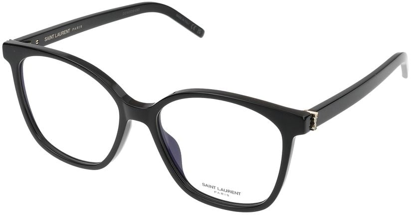 Saint Laurent Eyeglasses SL M162 001 black black transpare 55/16/145 Rood