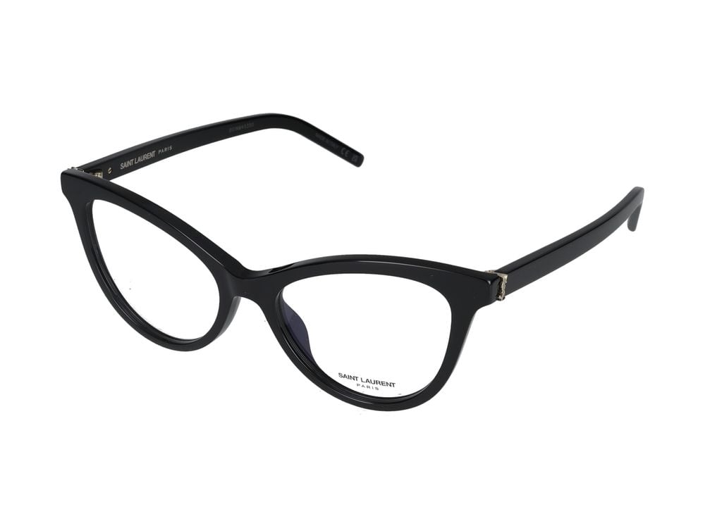 Saint Laurent Eyeglasses SL M164 007 black black transpare 53/17/145 Rood
