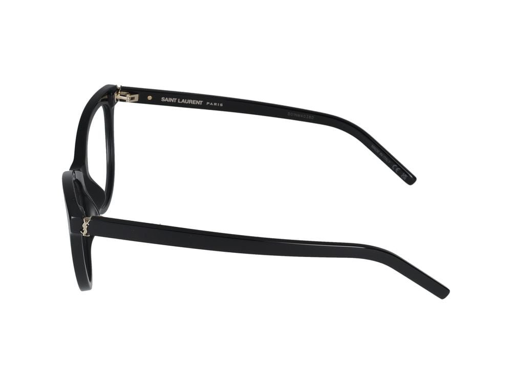 Saint Laurent Eyeglasses SL M164 007 black black transpare 53/17/145 Rood
