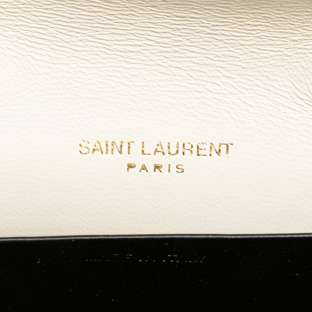 Saint Laurent Micro Quilted Lambskin Monogram Gaby Crossbody Wit