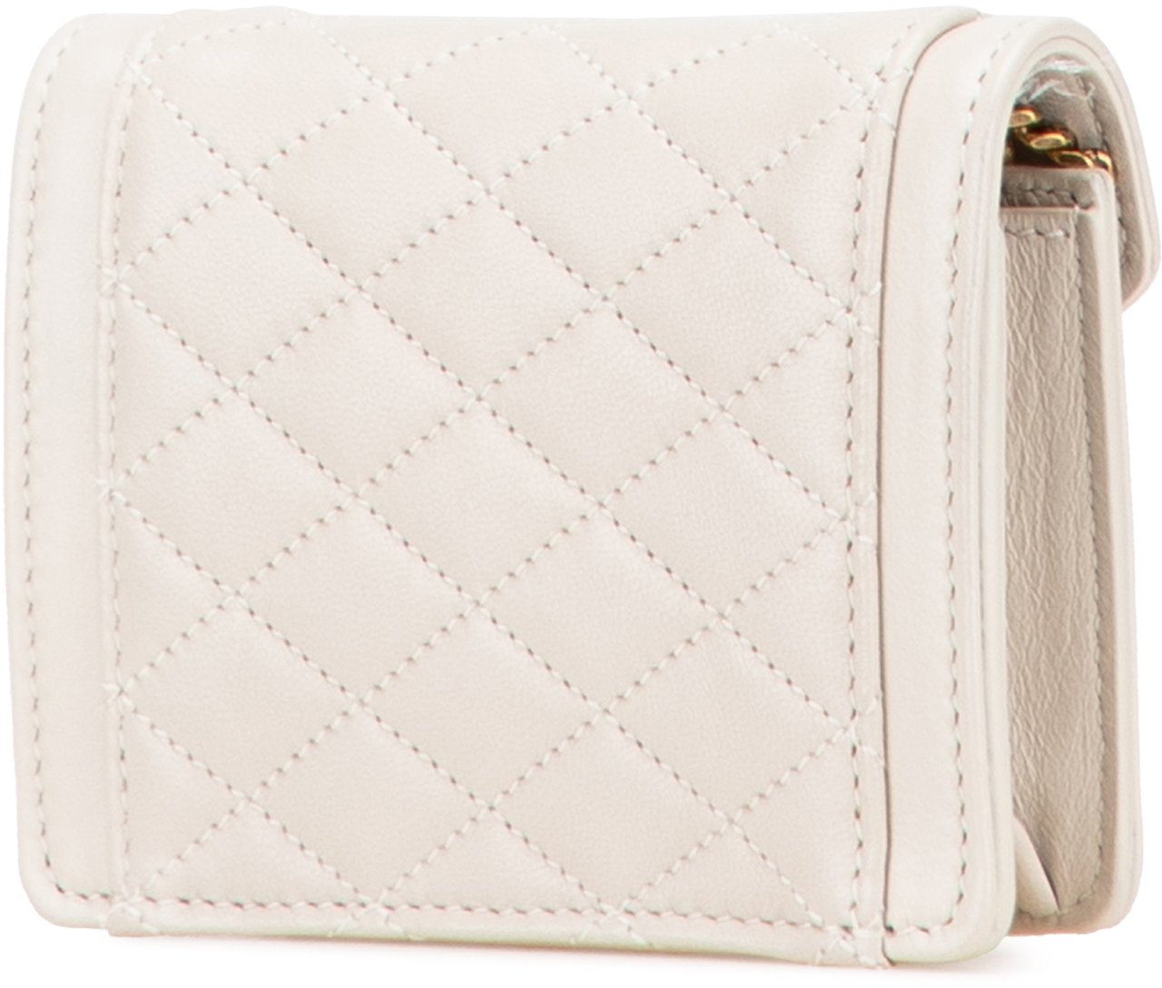 Saint Laurent Micro Quilted Lambskin Monogram Gaby Crossbody Wit