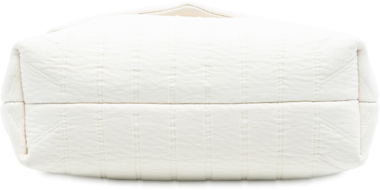 Saint Laurent Small Jersey Loulou Puffer Shoulder Bag Wit