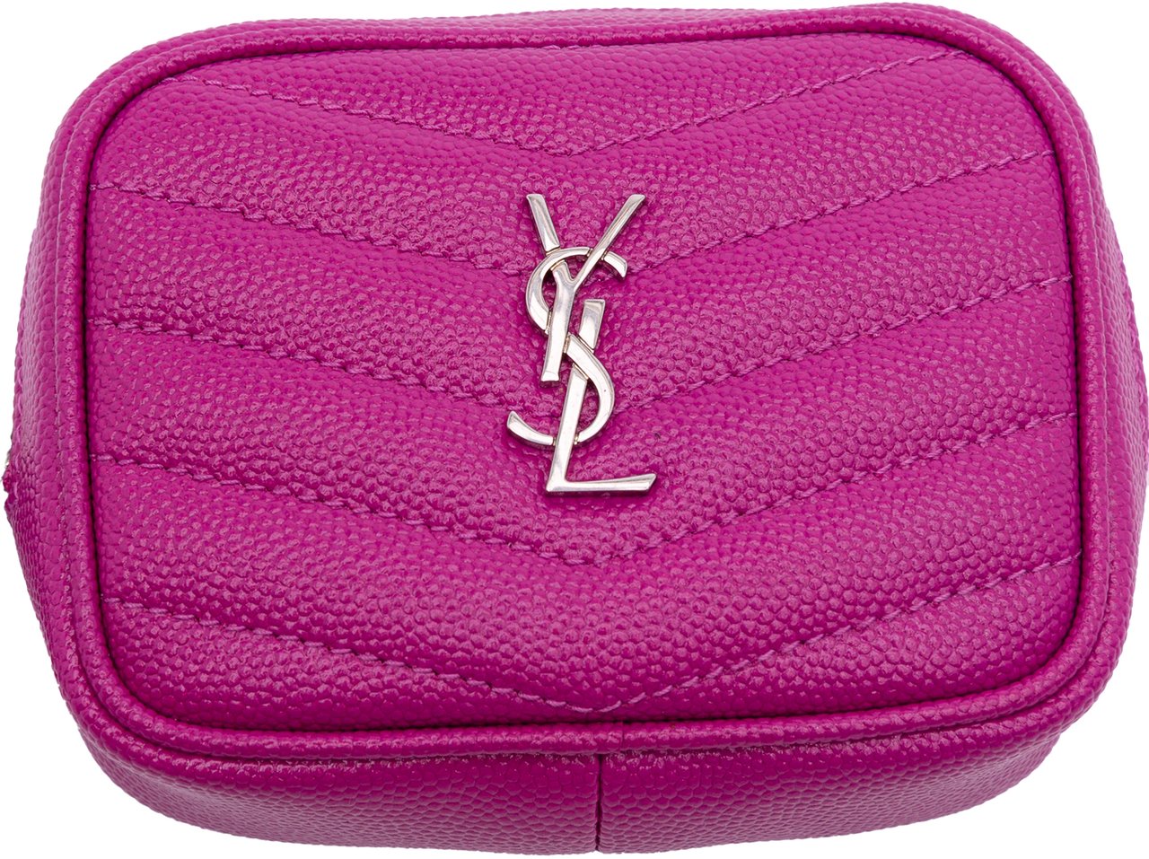 Saint Laurent Baby Matelasse Grain De Poudre Monogram Lou Camera Bag Roze