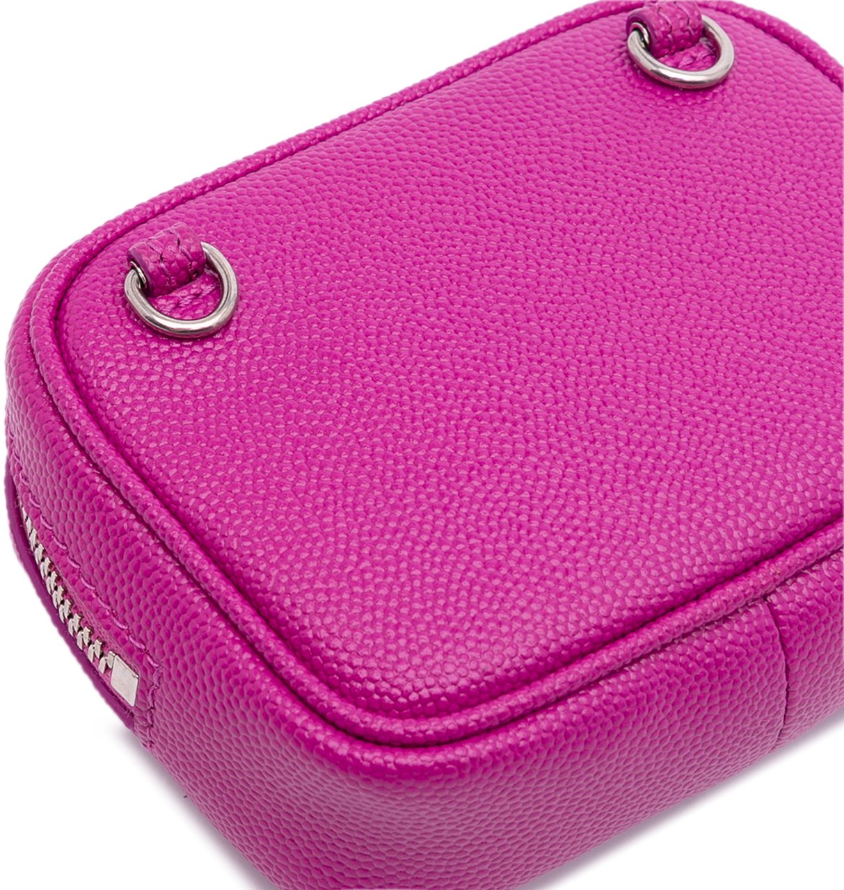 Saint Laurent Baby Matelasse Grain De Poudre Monogram Lou Camera Bag Roze