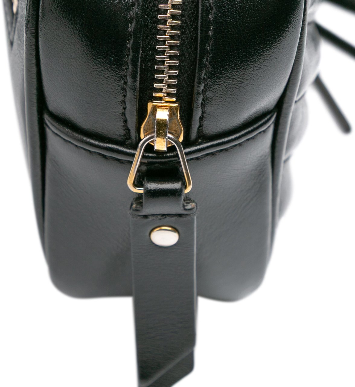 Saint Laurent Quilted Calfskin Tassel Lou Belt Bag Zwart