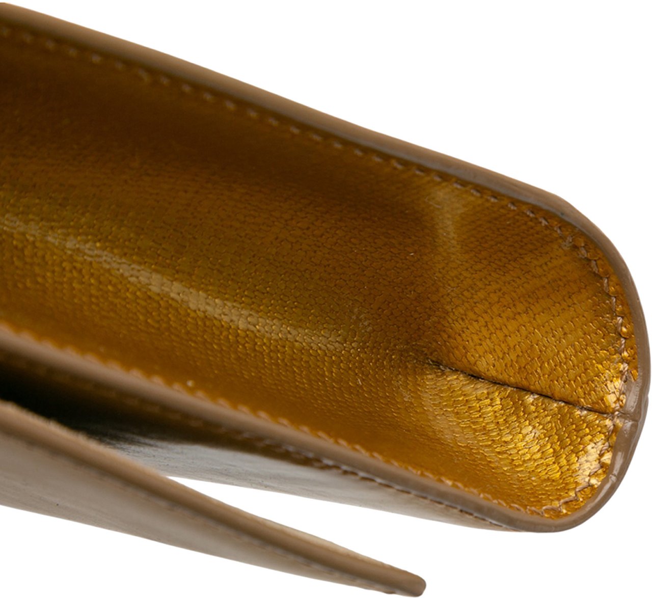 Saint Laurent Patent Chyc Ligne Clutch Goud