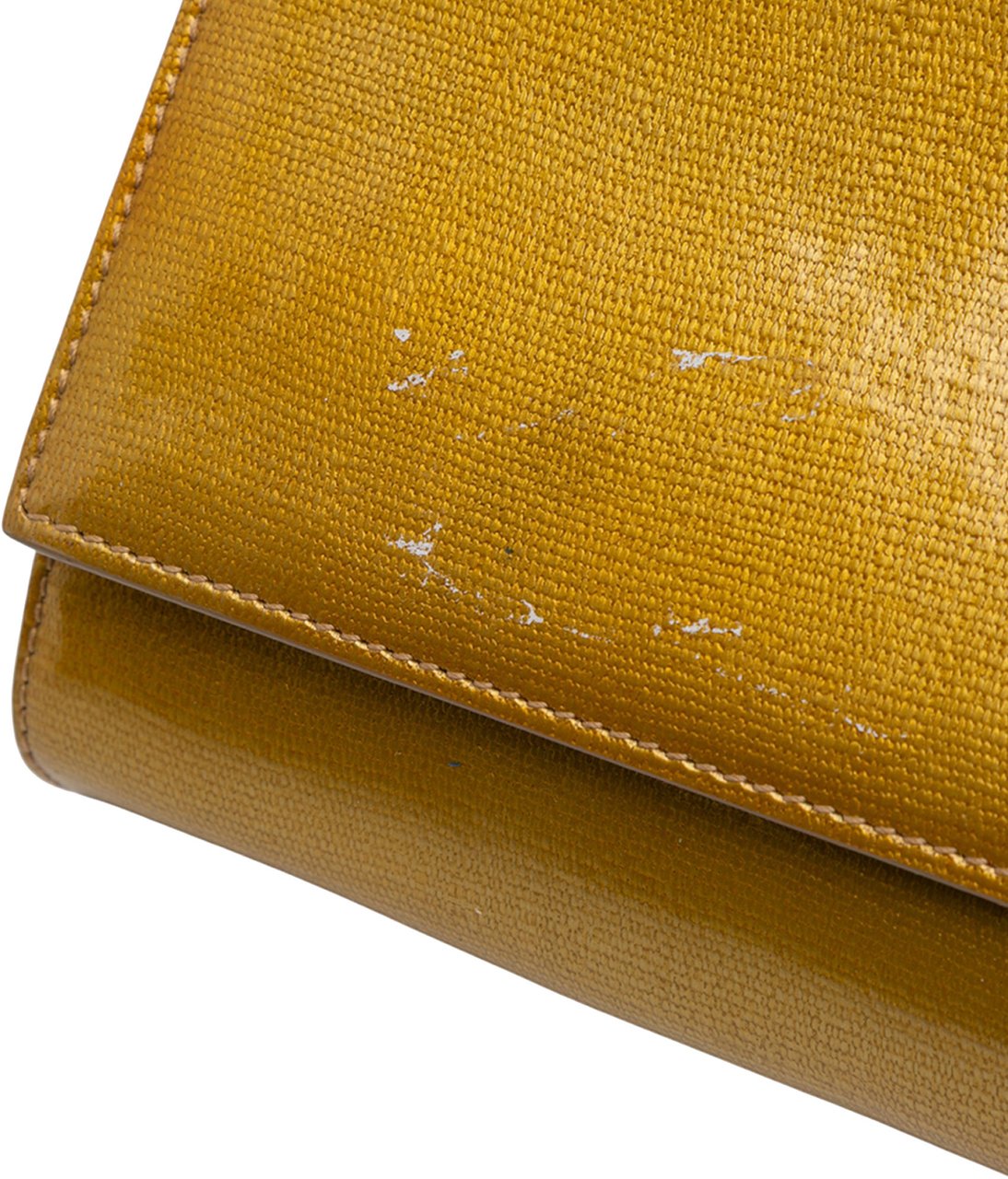 Saint Laurent Patent Chyc Ligne Clutch Goud