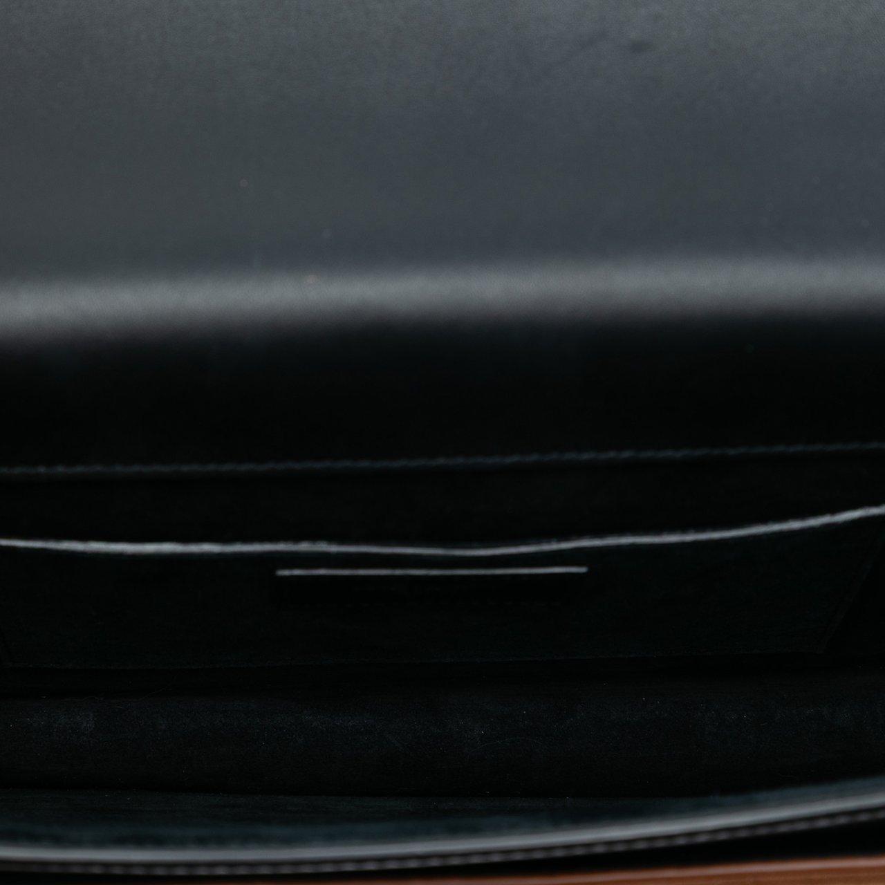 Saint Laurent Large Calfskin and Suede Monogram Sunset Top Handle Bag Zwart