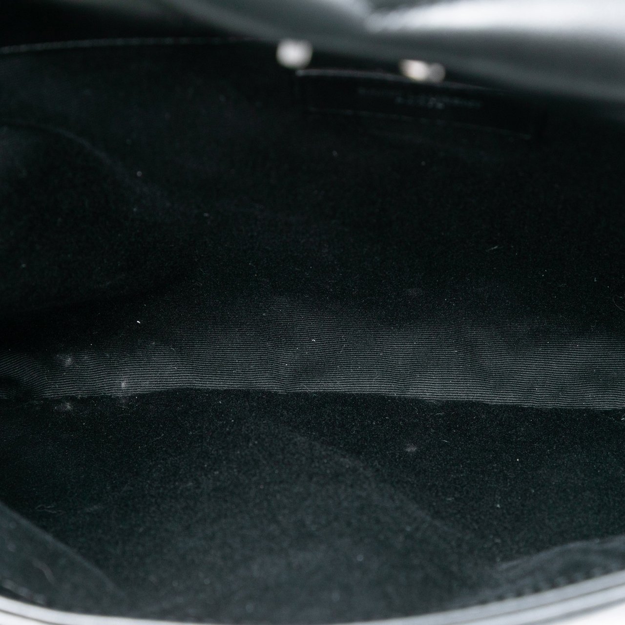 Saint Laurent Matelasse Calfskin Monogram LouLou Document Clutch Zwart