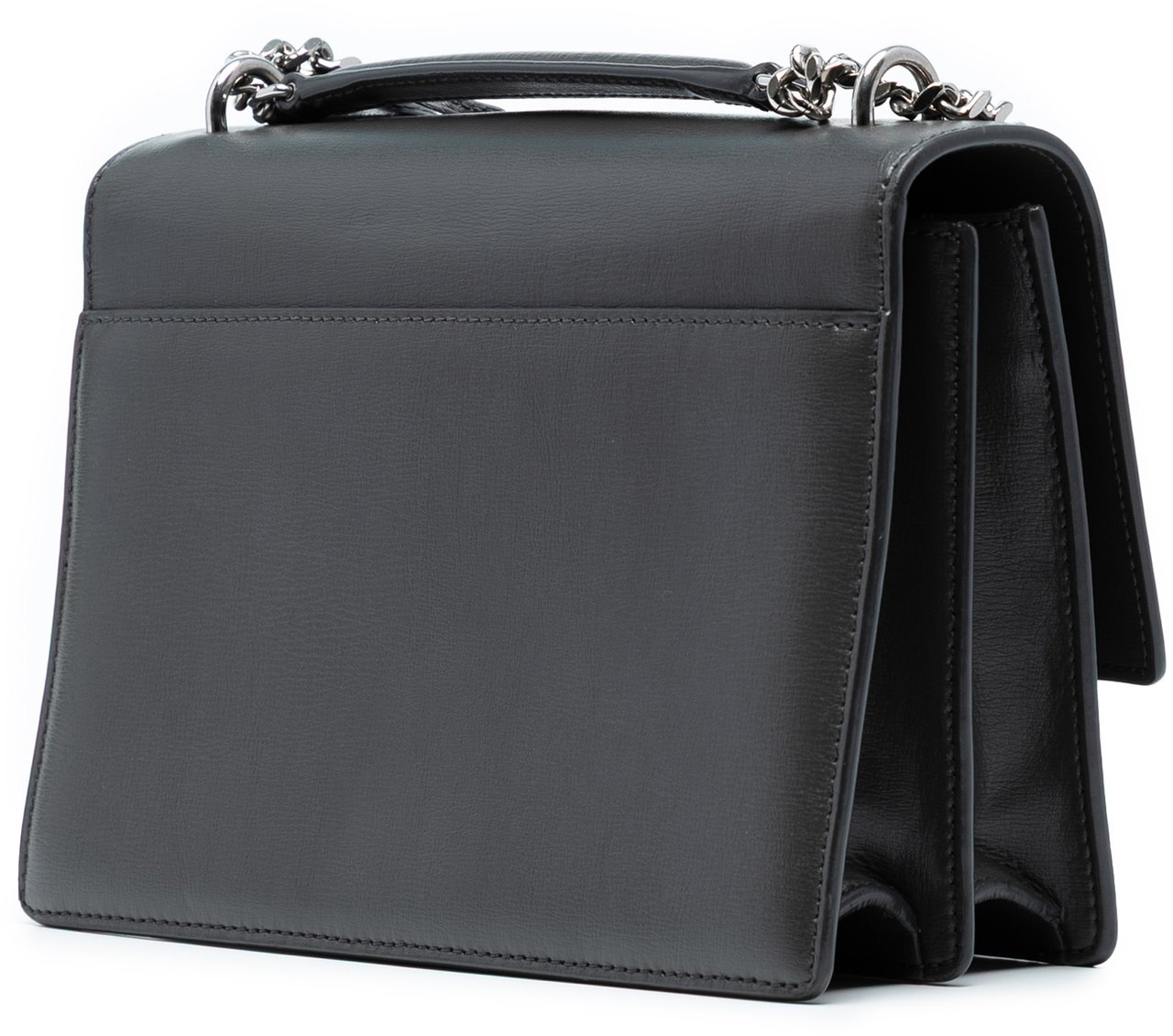 Saint Laurent Medium Smooth Leather Monogram Sunset Crossbody Zwart