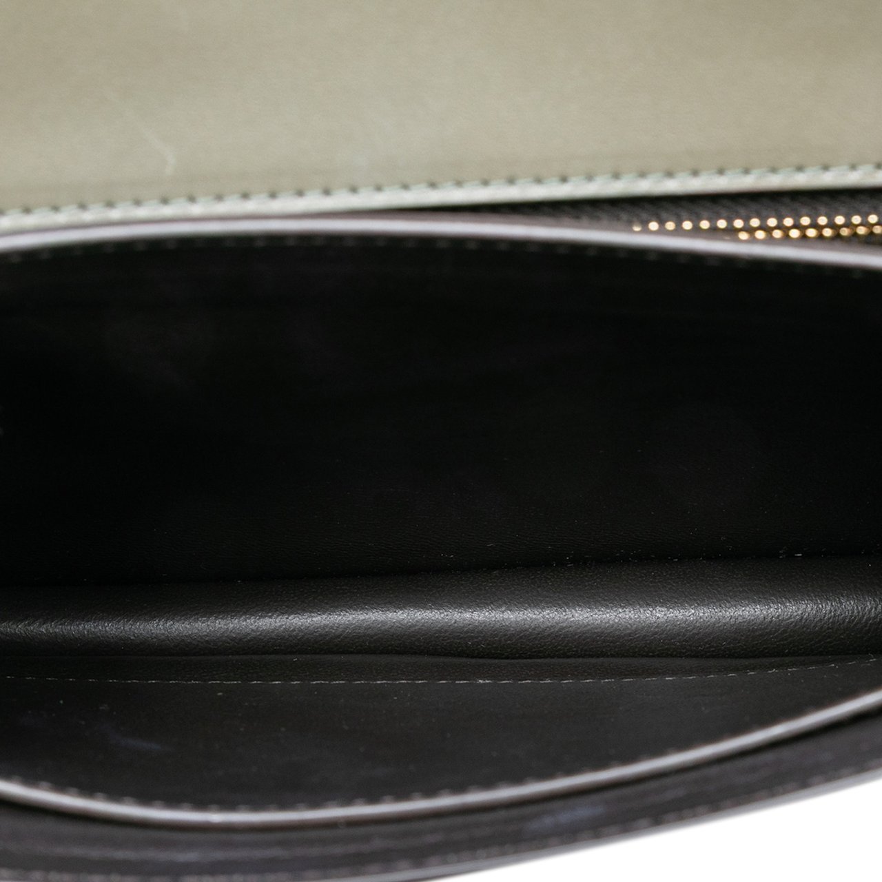 Saint Laurent Suede and Calfskin Monogram Cassandra Clasp Bag Grijs