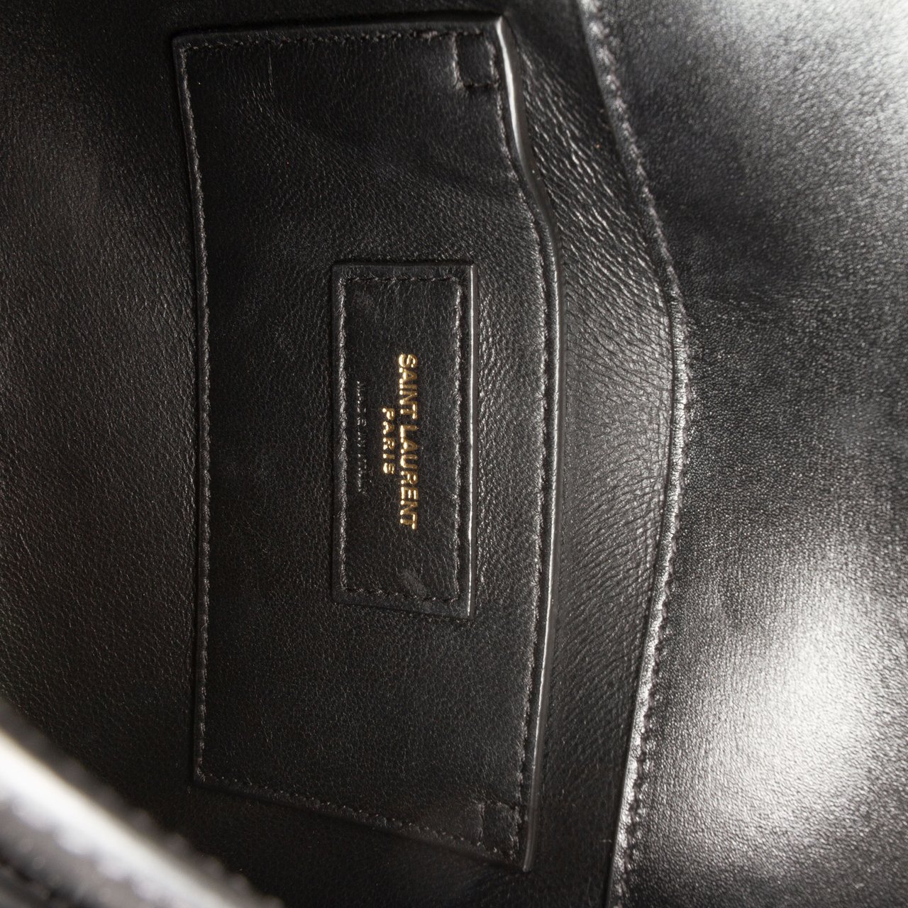 Saint Laurent Mini Box Calfskin Manhattan Shoulder Bag Zwart