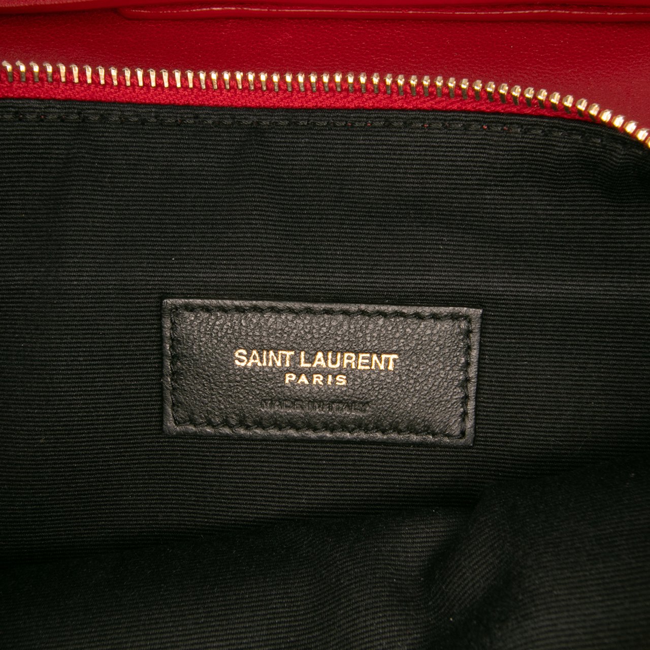 Saint Laurent Diamond Quilted Lambskin Angie Chain Bag Rood