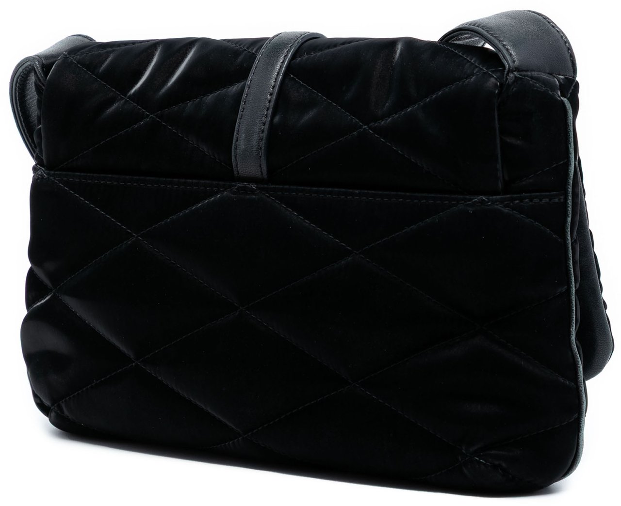 Saint Laurent Quilted Satin Le 57 Shoulder Bag Zwart