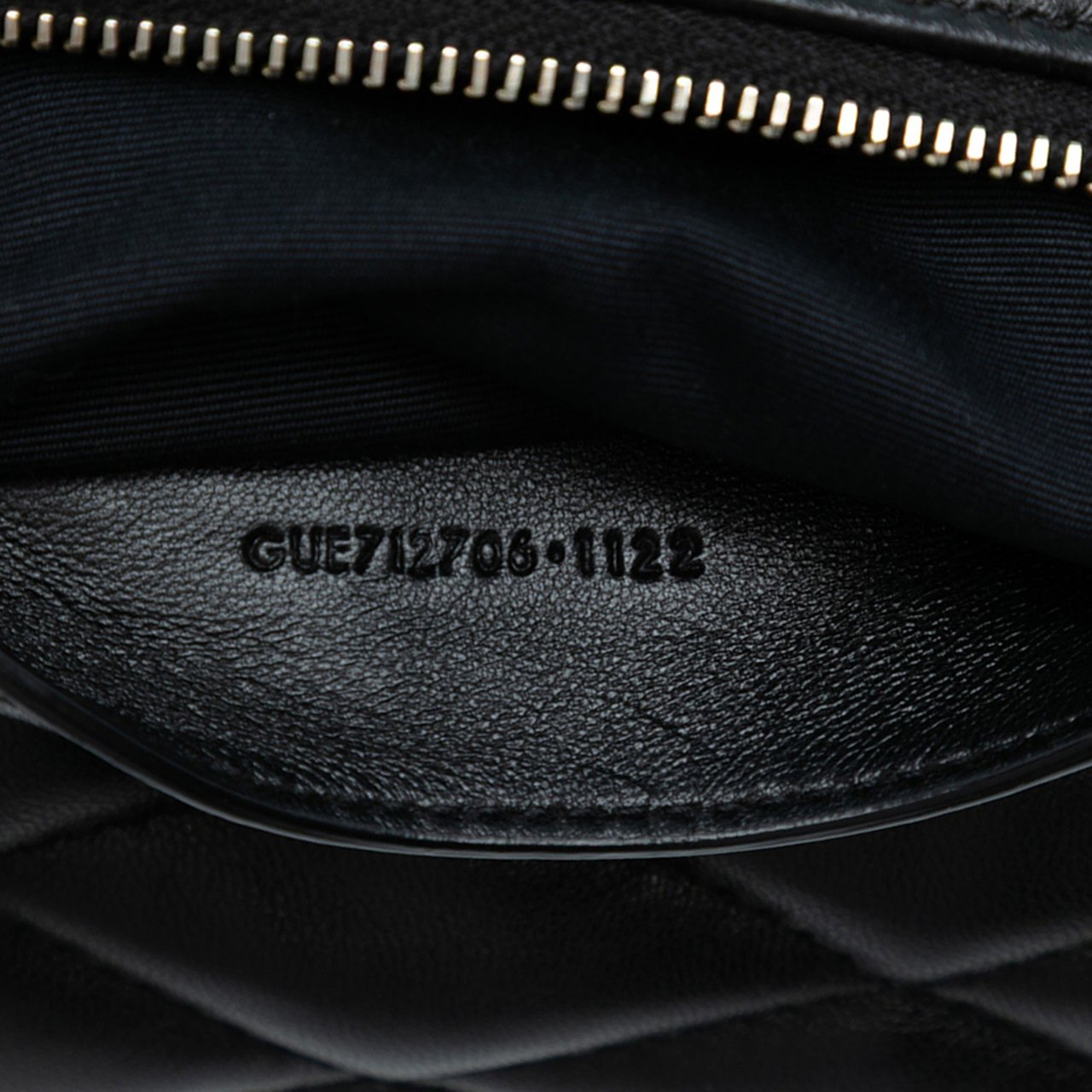 Saint Laurent Small Quilted Lambskin Sade Tube Bag Zwart