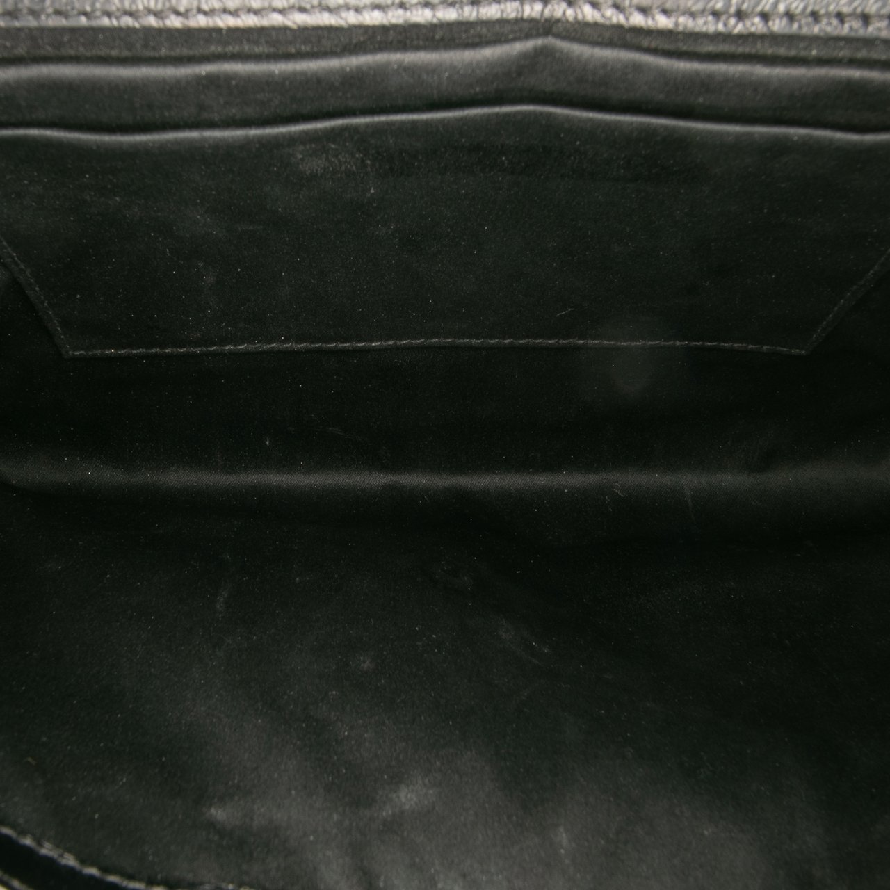 Saint Laurent Textured Patent Belle de Jour Clutch Zwart
