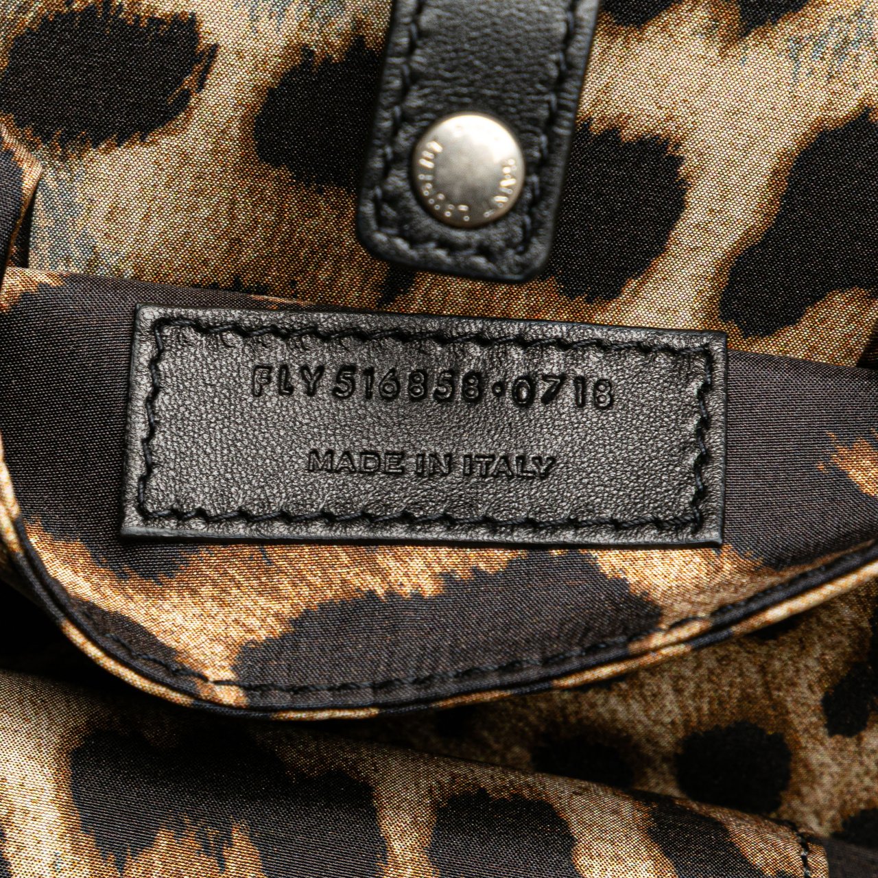 Saint Laurent Small Leather Mica Hatbox Satchel Zwart