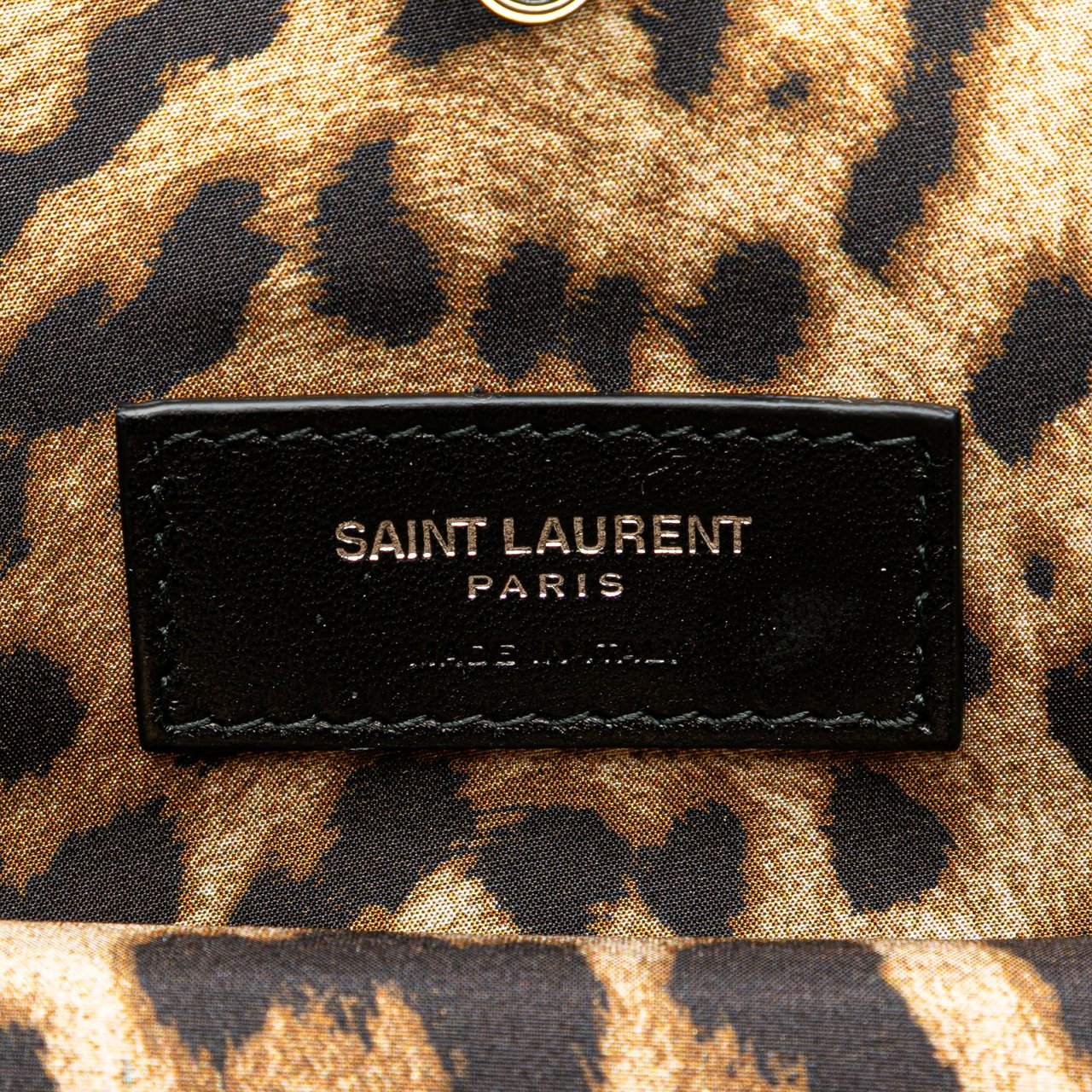 Saint Laurent Small Leather Mica Hatbox Satchel Zwart