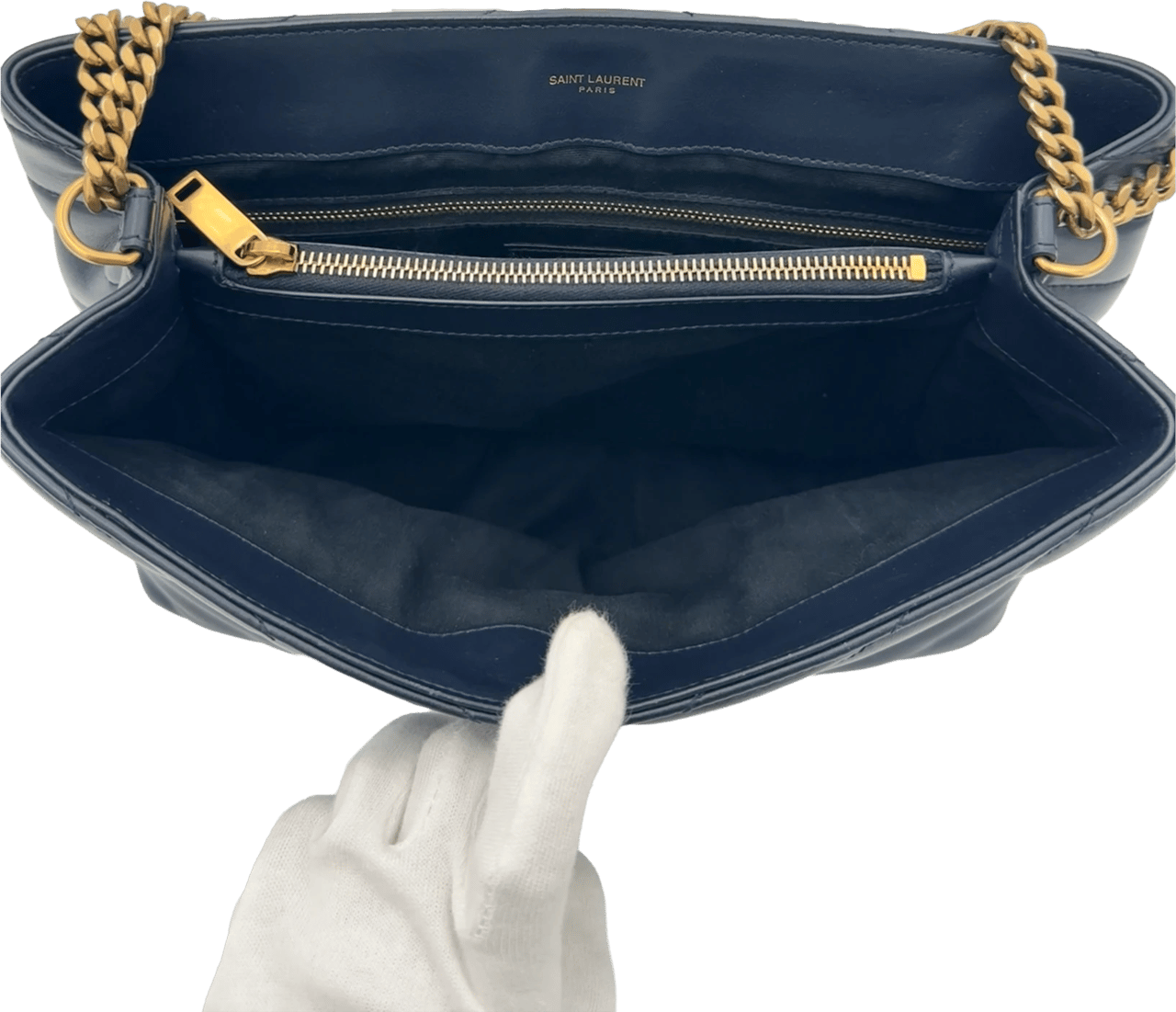 Saint Laurent Saint Laurent Medium Lou Lou - Navy Blauw