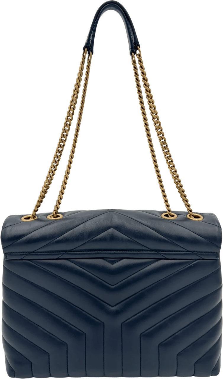 Saint Laurent Saint Laurent Medium Lou Lou - Navy Blauw