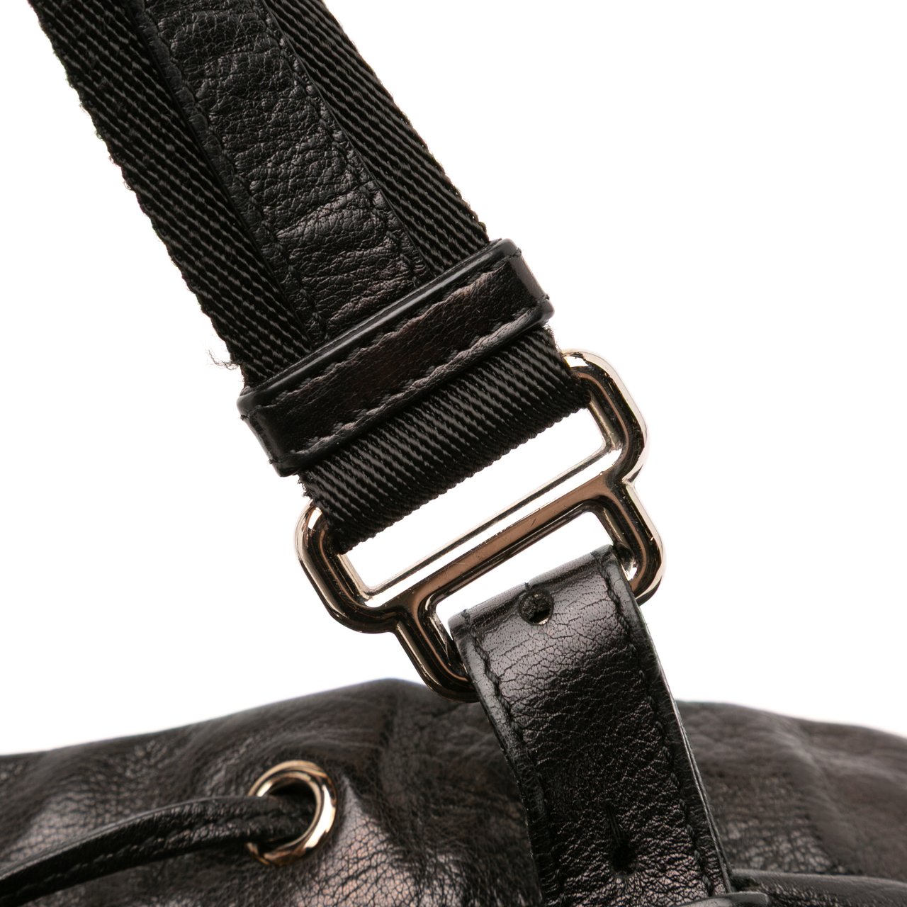 Saint Laurent Calfskin Studded Kahala Sac Tote Zwart